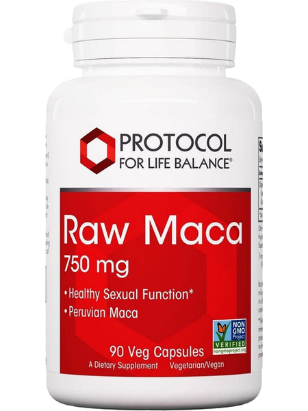Protocol For Life Balance, Raw Maca, 750 mg, 90 Veg Capsules