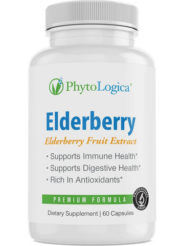 PhytoLogica, Elderberry, Elderberry Fruit Extract, 60 Capsules