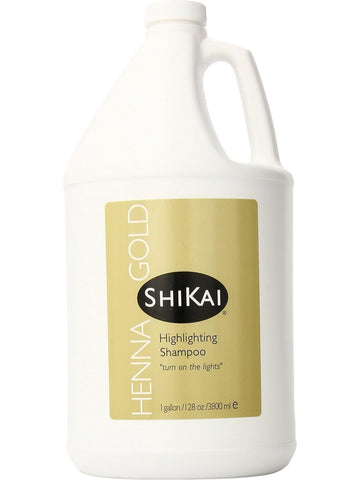 ShiKai, Henna Gold Highlighting Shampoo, 1 gallon