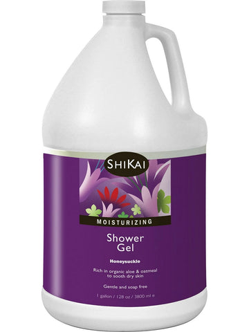ShiKai, Moisturizing Shower Gel, Honeysuckle, 1 gallon