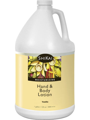 ShiKai, Moisturizing Hand and Body Lotion, Vanilla, 1 gallon