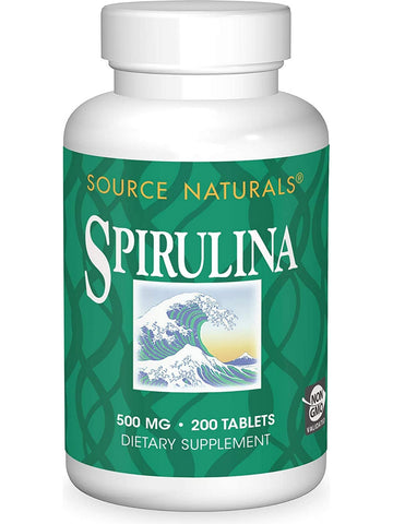 Source Naturals, Spirulina 500 mg, 200 tablets