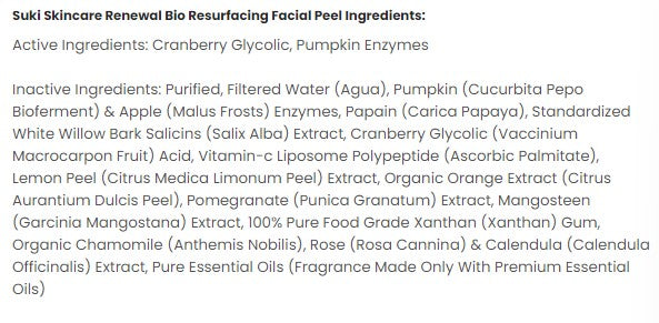 Suki Skincare, Renewal Bio-Resurfacing Facial Peel, 1.0 fl oz