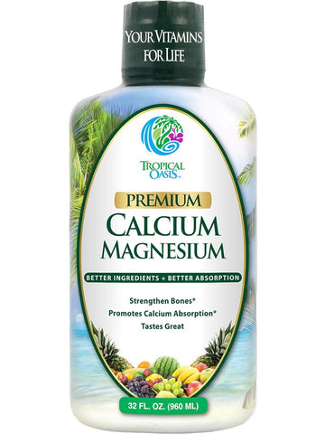 Tropical Oasis, Premium Calcium Magnesium, 32 fl oz