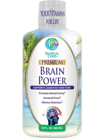 Tropical Oasis, Premium Brain Power, 32 fl oz
