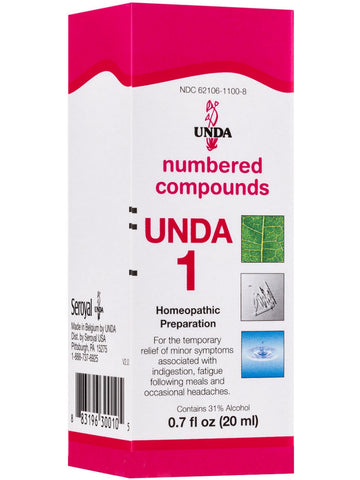 UNDA, UNDA 1 Homeopathic Preparation, 0.7 fl oz