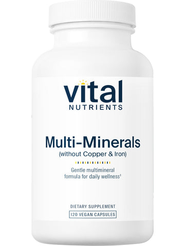 Vital Nutrients, Multi Minerals Citrate/Malate Formula (No Copper or Iron), 120 vegetarian capsules