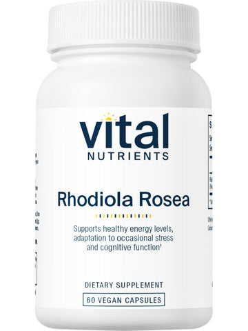 Vital Nutrients, Rhodiola rosea 3% Standardized Extract, 60 vegetarian capsules