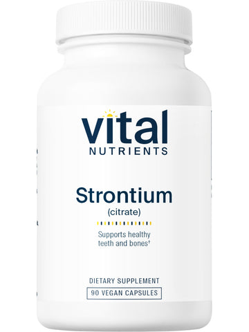 Vital Nutrients, Strontium (citrate) 227mg, 90 vegetarian capsules