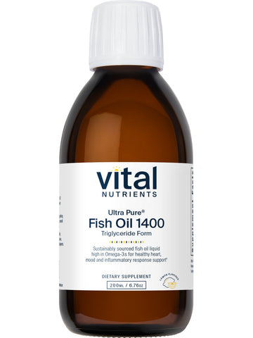 Vital Nutrients, Ultra Pure® Fish Oil 1400 Pharmaceutical Grade, 200 ml
