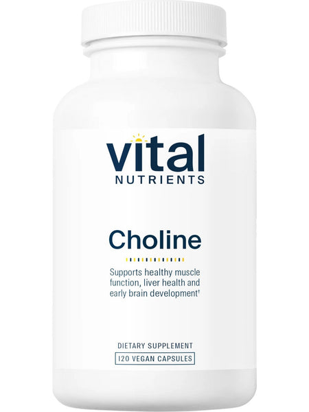 Vital Nutrients, Choline 550mg, 120 vegetarian capsules