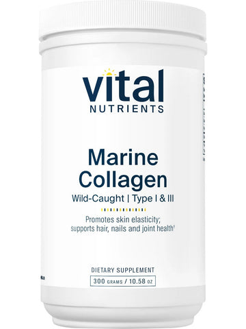 Vital Nutrients, Marine Collagen Wild-Caught, Type I & III, 300 grams
