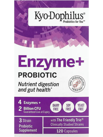 Wakunaga, Kyo Dophilus, Enzyme+, 120 Capsules