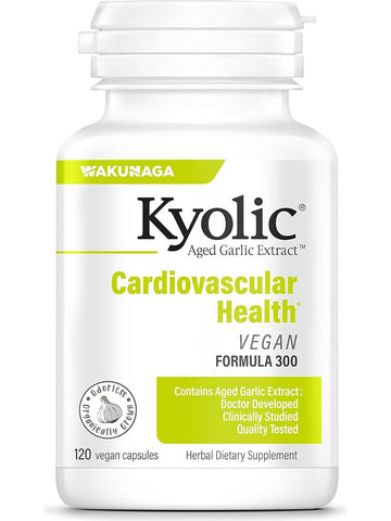 Wakunaga, Kyolic, Cardiovascular Health Vegan Formula 300, 120 Vegan Capsules