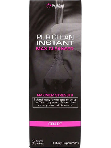 Wellgenix, Puriclean Instant Max Cleanser, Maximum Strength, Grape, 1 Packet (13 Grams)