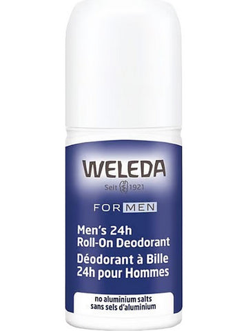Weleda, For Men Men's 24h Roll-On Deodorant, 1.7 fl oz