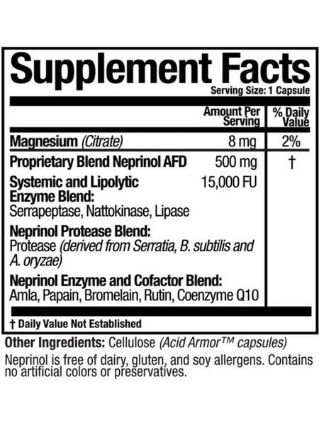 Arthur Andrew Medical, Neprinol AFD, 500 mg, 90 Capsules