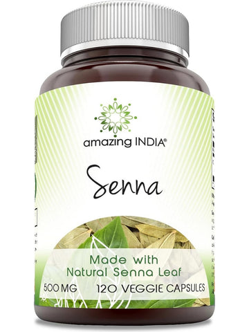 Amazing India, Senna, 500 mg, 120 Veggie Capsules