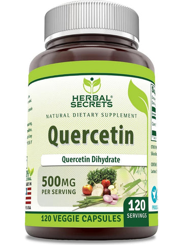 Herbal Secrets, Quercetin, 500 mg, 120 Veggie Capsules