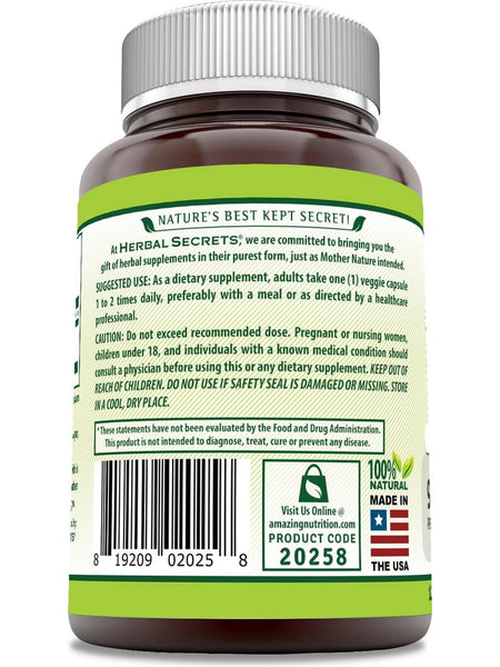 Herbal Secrets, Maca, 950 mg, 120 Veggie Capsules