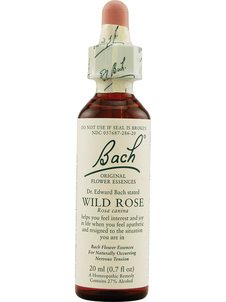 Bach Original Flower Essences, Wild Rose Flower Essence, 0.7 oz (20 ml)