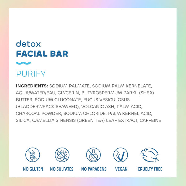 Seaweed Bath Co., Detox Facial Bar, Purify, 3.75 oz