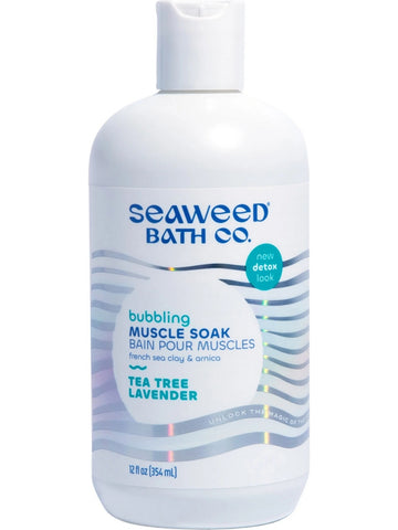 Seaweed Bath Co., Bubbling Muscle Soak, Tea Tree Lavender, 12 fl oz