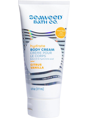 Seaweed Bath Co., Hydrate Body Cream, Citrus Vanilla, 6 fl oz