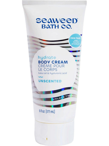 Seaweed Bath Co., Hydrate Body Cream, Unscented, 6 fl oz