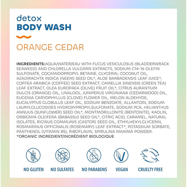 Seaweed Bath Co., Detox Body Wash, Orange Cedar, 12 fl oz