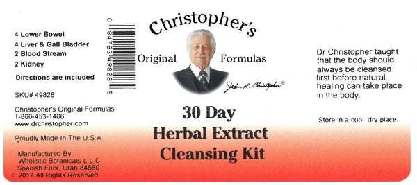 Christopher's Original Formulas, Herbal Cleansing Kit, Extract, 1 Kit (12 Bottles)