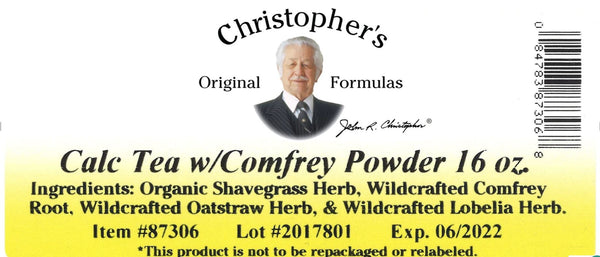 Christopher's Original Formulas, Calc Tea Powder with Comfrey, 16 oz