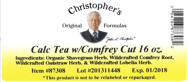Christopher's Original Formulas, Calc Tea with Comfrey Cut, 16 oz