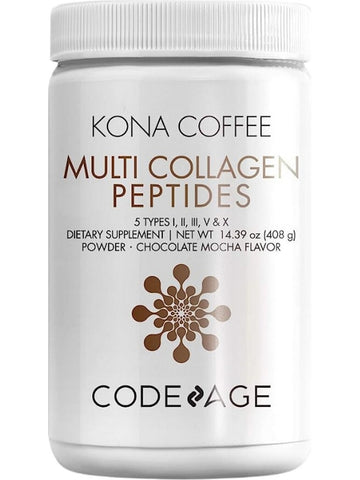 Codeage, Multi Collagen Peptide, Chocolate Mocha Flavor, 14.39oz