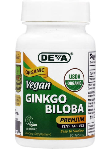 DEVA Nutrition, Vegan Gingko Biloba, 90 Tablets