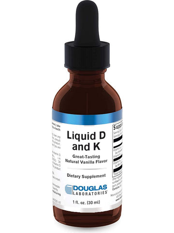 Douglas Labs, Liquid D and K, 1 fl oz