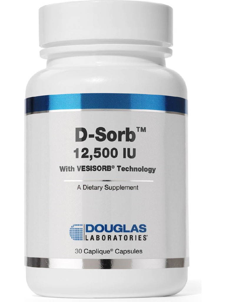 Douglas Labs, D-Sorb with Vesisorb, 12,500 IU, 30 caps