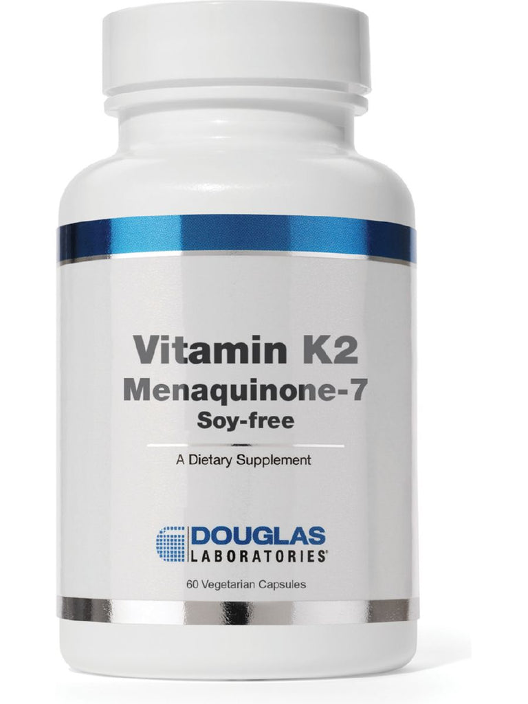 Douglas Labs, Vitamin K2, Menaquinone-7, Soy-Free, 60 vcaps