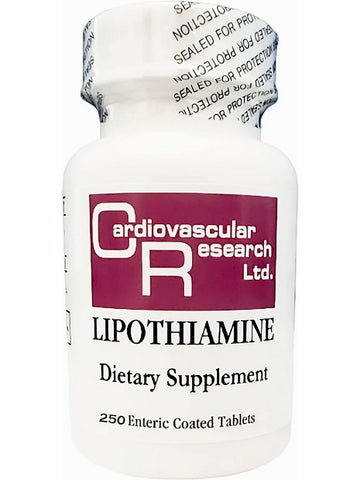 Cardiovascular Research Ltd., Lipothiamine, 250 Enteric Coated Tablets