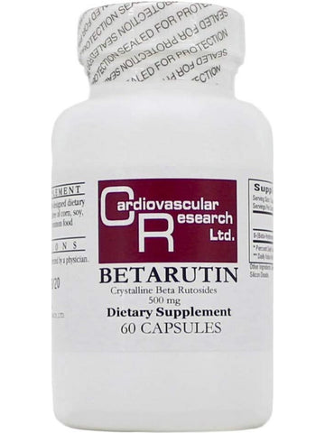 Cardiovascular Research Ltd., Betarutin, 500 mg, 60 Capsules