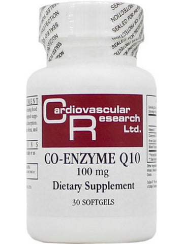 Cardiovascular Research Ltd., Co-Enzyme Q10, 100 mg, 30 Softgels