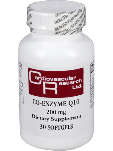 Cardiovascular Research Ltd., Co-Enzyme Q10, 200 mg, 30 Softgels