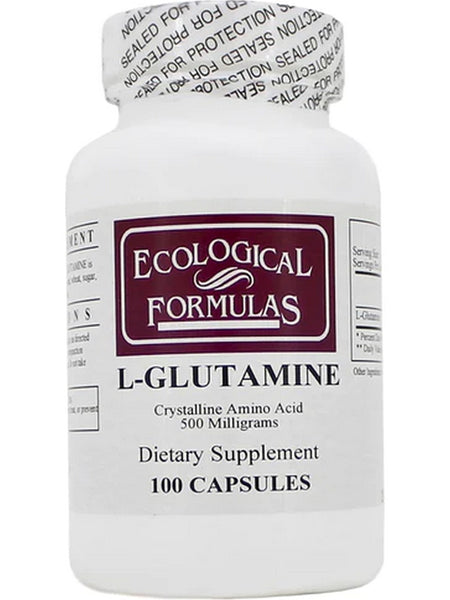 Ecological Formulas, L-Glutamine, 500 mg, 100 Capsules