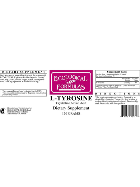 Ecological Formulas, L-Tyrosine, 150 grams