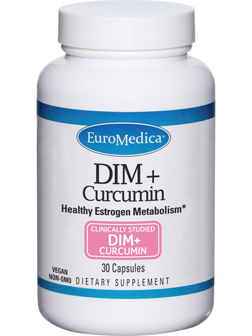 EuroMedica, DIM + Curcumin, 30 Capsules