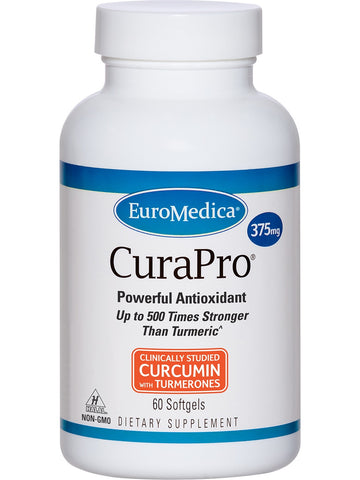 EuroMedica, CuraPro, 375 mg, 60 Softgels