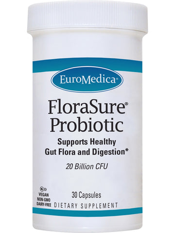 EuroMedica, FloraSure Probiotic, 30 Capsules