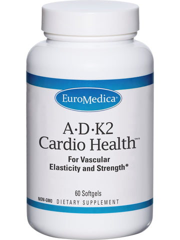 EuroMedica, A D K2 Cardio Health, 60 Softgels