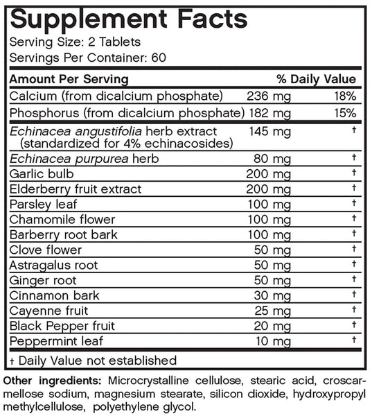 Futurebiotics, Garlic Echinacea Elderberry+, 120 Vegetarian Tablets