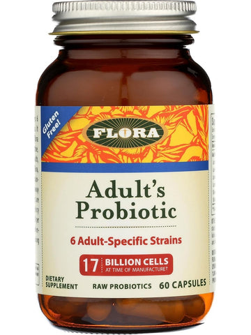 Flora, Adult's Probiotic, 17 Billion Cells, 60 Capsules